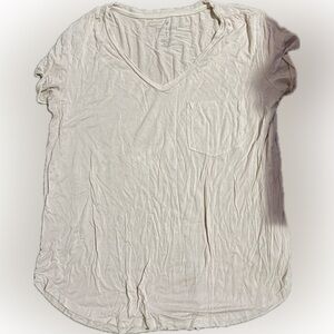 American Eagle Outfitters Cream V-Neck Top